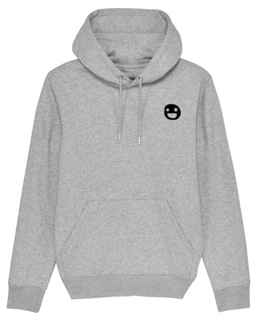 A MAZE. Small Face Stick Hooded Sweatshirt - Heather Grey | A MAZE. Shop